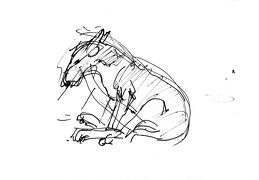 Boulie van Bobbie, Doorn 2000, snelle schetsen door Benja Maton